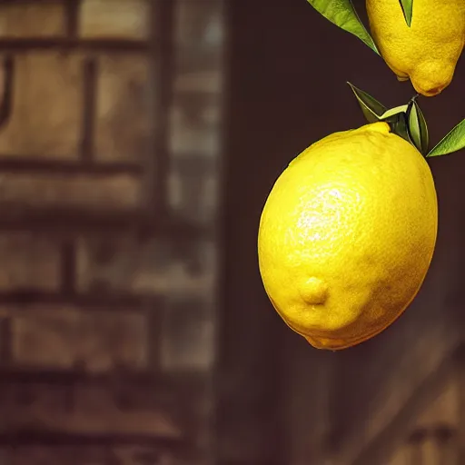 Prompt: a monster lemon, photograph, 8k,