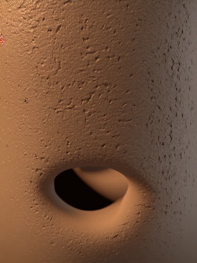 Prompt: simple primitive tube shape, textured with photorealistic human skin, photoreal details, straight smooth vertical, highly realistic bump map, surface painter, renderman