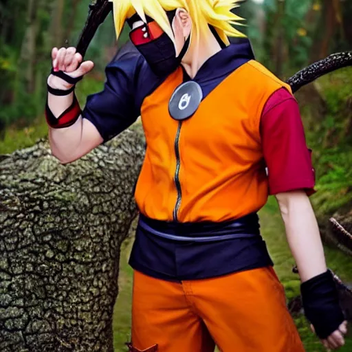 Prompt: naruto cosplay, cinematic
