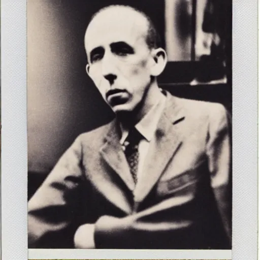 Image similar to Joseph Mandelstam. polaroid. color photo. High quality photos.