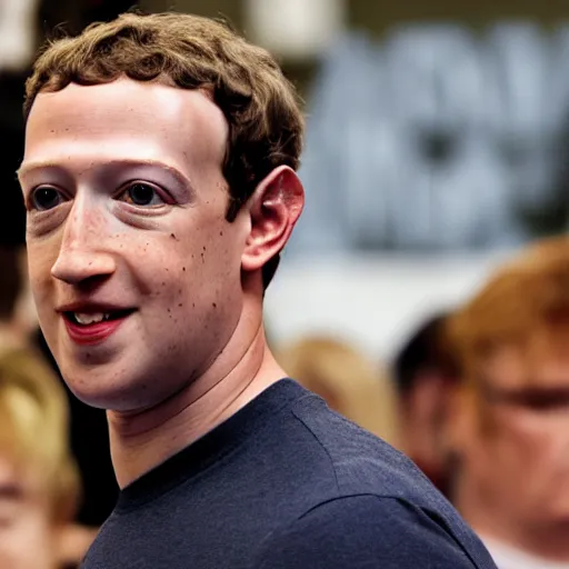 Image similar to cyborg mark zuckerberg