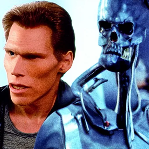 Image similar to Live Action Still of Jerma in The Terminator, real life, hyperrealistic, ultra realistic, realistic, highly detailed, epic, HD quality, 8k resolution, body and headshot, film still