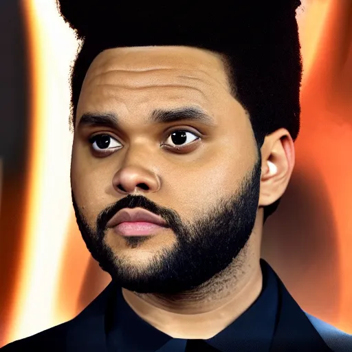 Prompt: Live Action Still of The Weeknd in Star Wars, real life, hyperrealistic, ultra realistic, realistic, highly detailed, epic, HD quality, 8k resolution, film still