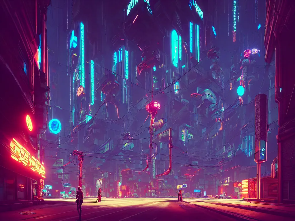 Image similar to cyberpunk city retro arcade, robotic limbs:: Simon Stålenhag and beeple and James Gilleard and Justin Gerard :: ornate, dynamic, particulate, intricate, elegant, highly detailed, centered, artstation, smooth, sharp focus, octane render, 3d