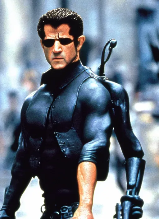 Image similar to Mel Gibson in the matrix