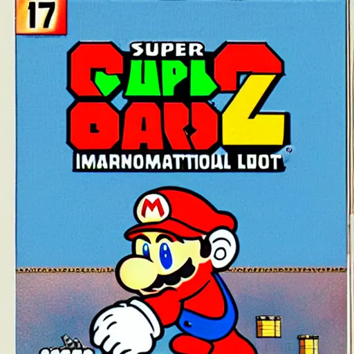 Image similar to Super Mario Bros. 77 instruction manual