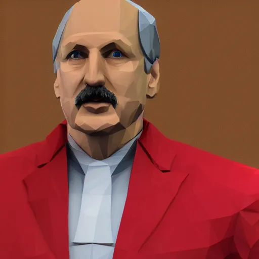 Image similar to Low-poly Alexander Lukashenko
