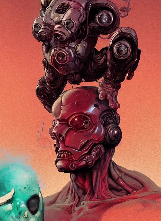 Image similar to a study of cell shaded portrait of james cameron cyborg as doom 3 concept art, llustration, post grung, concept art by josan gonzales and wlop, by james jean, victo ngai, david rubin, mike mignola, laurie greasley, highly detailed, sharp focus, alien, trending on artstation, hq, deviantart, art by artgem