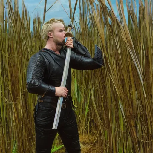 Image similar to sinner knight getting his heart weighted in the fields of reeds