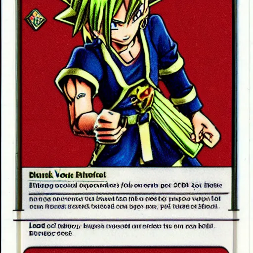 Prompt: blank yu-gi-oh trading card