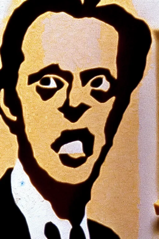 Image similar to film still of steve buscemi made out of bread in reservoir dogs, 4 k