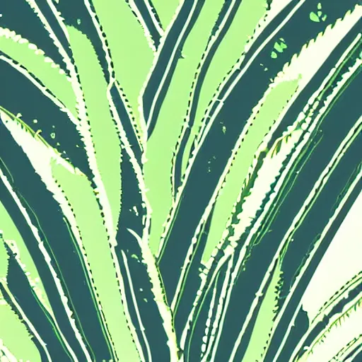 Image similar to a closeup of a plant in retro colors, synthwave style, 2 d digital vector art