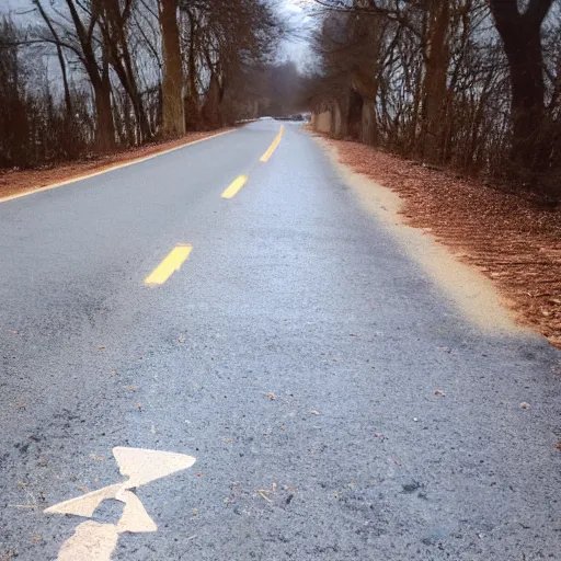 Image similar to Road covered in baguettes