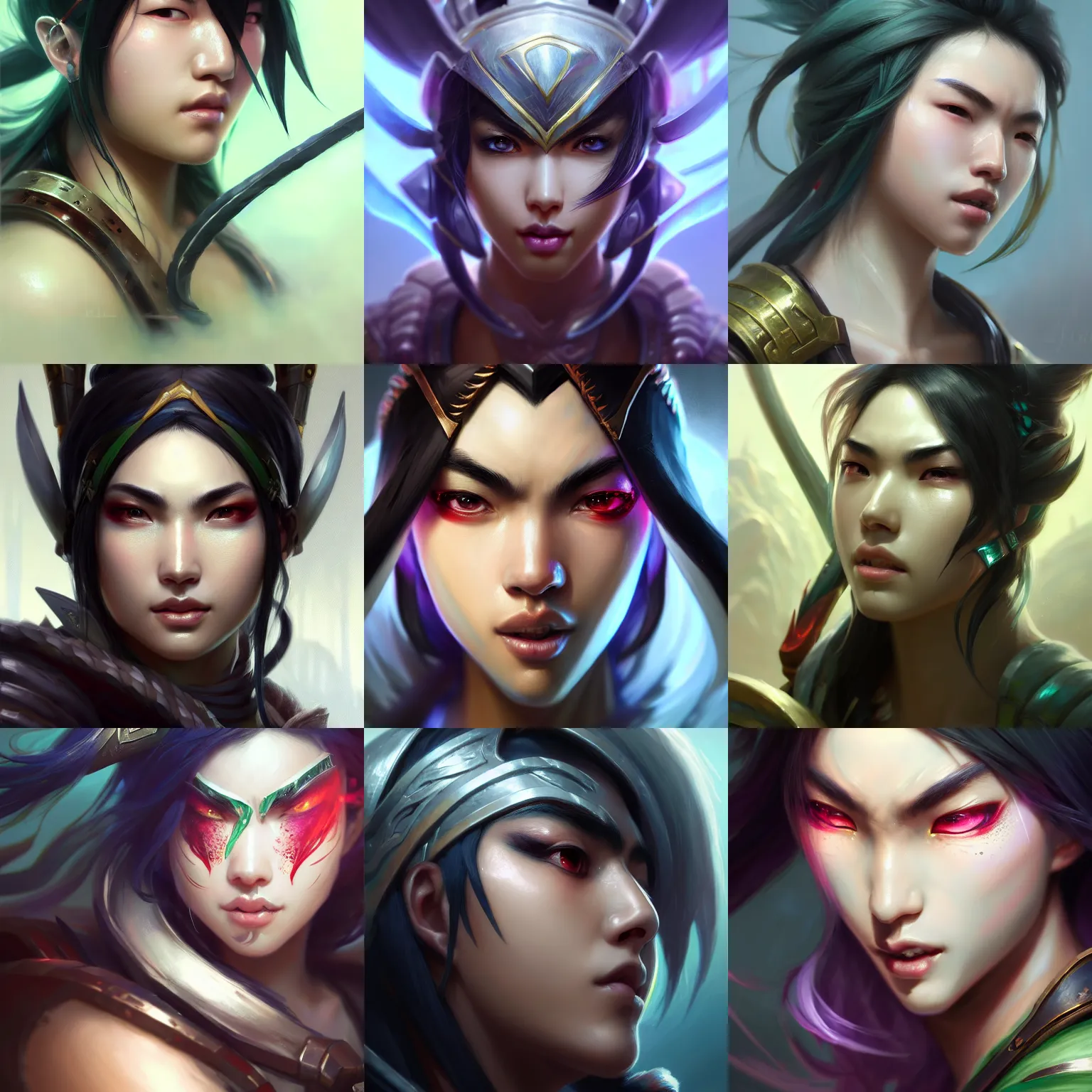 Prompt: ultra detailed facial close up portrait of akali!!! from league of legends, by riot games, extremely detailed digital painting, in the style of fenghua zhong and ruan jia and jeremy lipking and peter mohrbacher, mystical colors, rim light, beautiful lighting, 8 k, stunning scene, raytracing, octane, trending on artstation