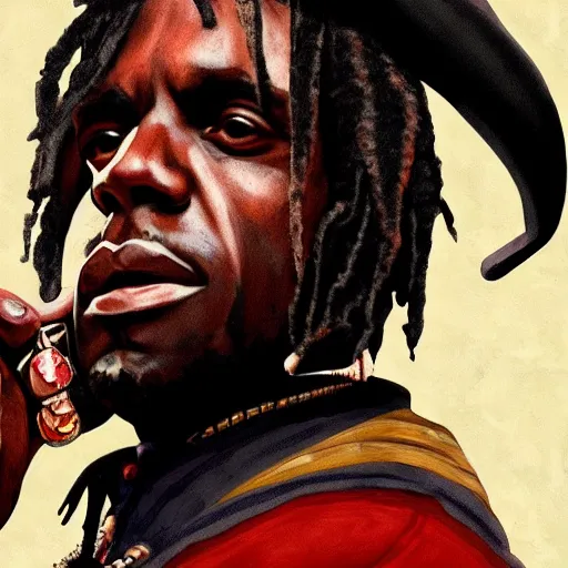 Prompt: Rapper Chief Keef In Django redemption 2 digital art 4K quality super realistic