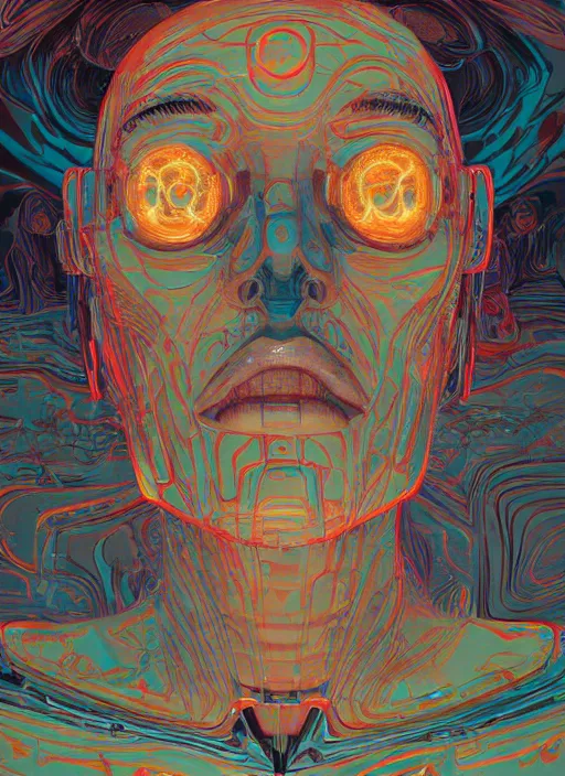 Image similar to cyborg by James Jean, global illumination, sub-surface scattering