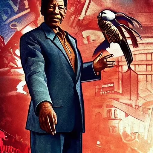 Image similar to morgan freeman in bioshock infinite