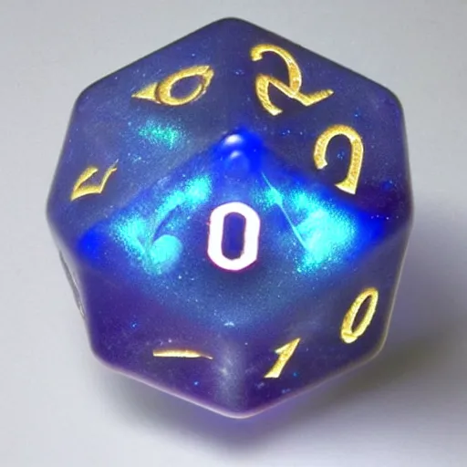 Image similar to d 2 0 with glowing runes, realistic photography, high detailed