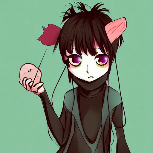 Image similar to illustration with a character from www. catsuka. com
