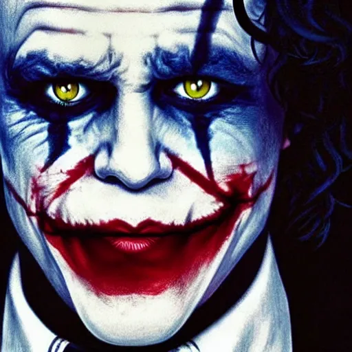 Prompt: heath ledger joker