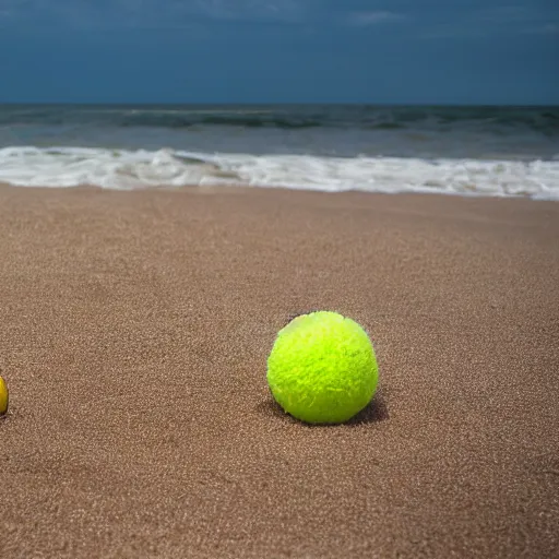 Prompt: photograph taken on the beach of a towel, a ball and sand toys. professional quality, warm, hd, nikon