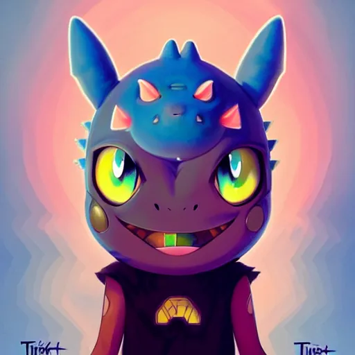 Image similar to lofi BioPunk Pokemon Bulbasaur portrait Pixar style by Tristan Eaton_Stanley Artgerm and Tom Bagshaw