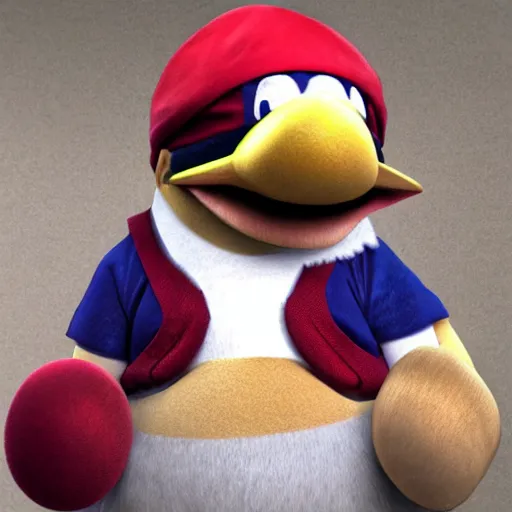 Image similar to real life king dedede, realistic, photograph