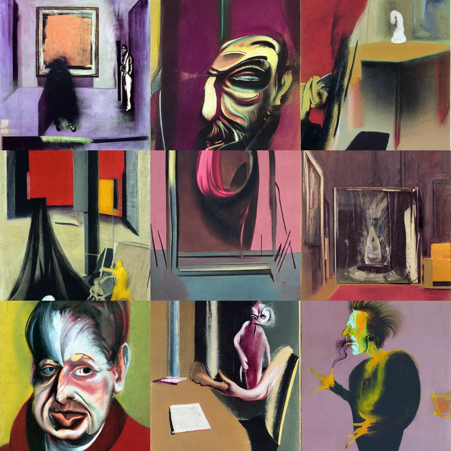 Prompt: artwork by francis bacon