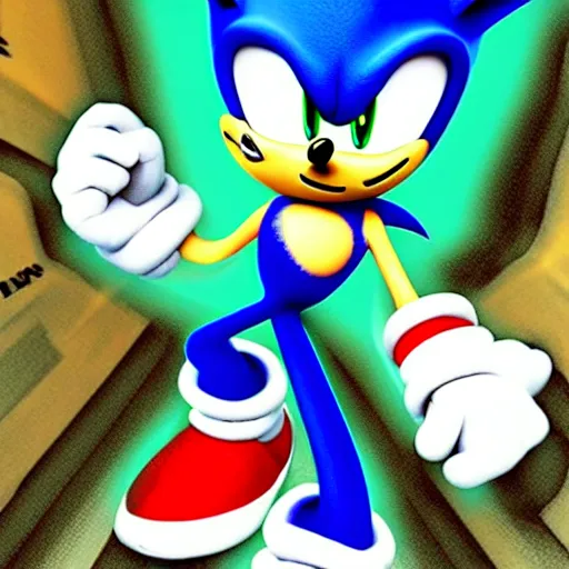 Image similar to sonic adventure on the sega saturn