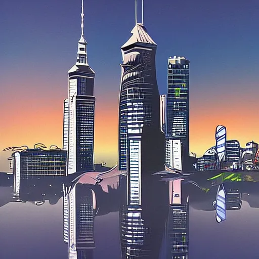 Image similar to auckland sky tower, fantasy, digital art, evil