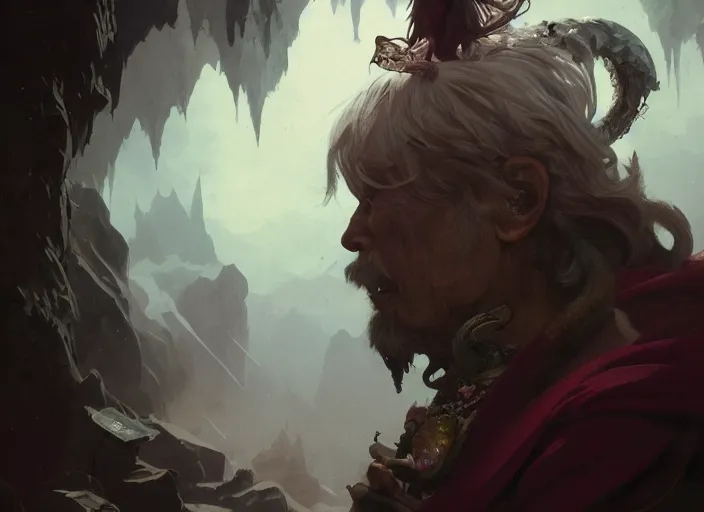 Image similar to photography of norman ackroyd, deep focus, d & d and mtg, fantasy, intricate, elegant, highly detailed, digital painting, artstation, concept art, matte, sharp focus, illustration, hearthstone, art by artgerm and greg rutkowski and alphonse mucha