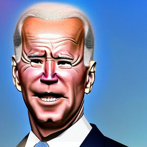 Image similar to uncanny valley joe biden