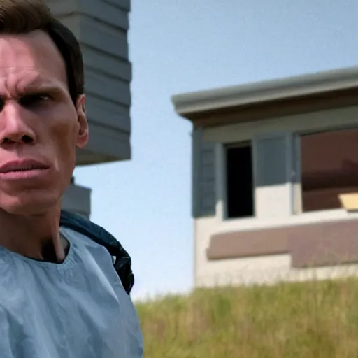 Image similar to Live Action Still of Jerma in Breaking Bad, real life, hyperrealistic, ultra realistic, realistic, highly detailed, epic, HD quality, 8k resolution, body and headshot, film still