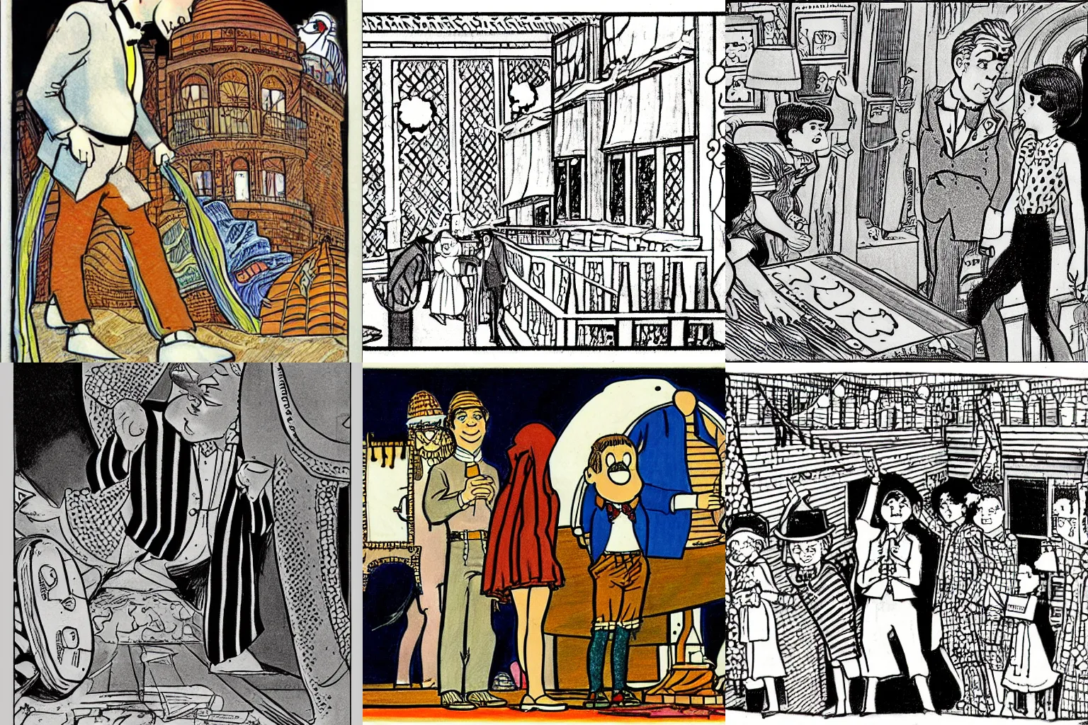 Prompt: i am shameless ; i am ashamed. drawing by windsor mccay in the style of little nemo.