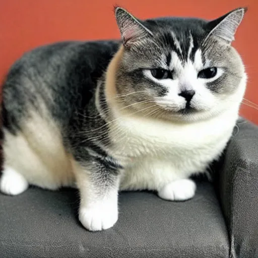 Prompt: Really fat cat