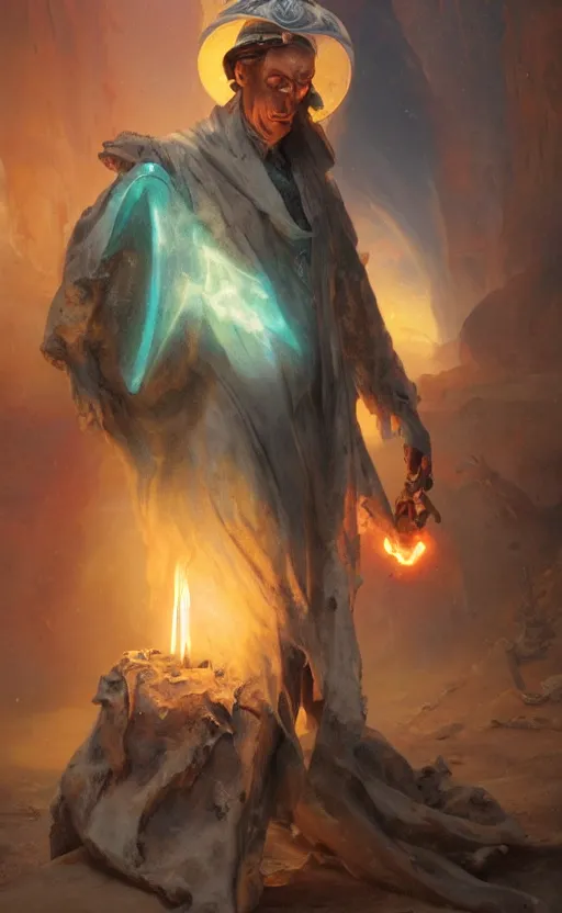 Image similar to the grime reaper holds the sands of time in his hand by kev walker and vladimir volegov and delphin enjolras and daniel f. gerhartz