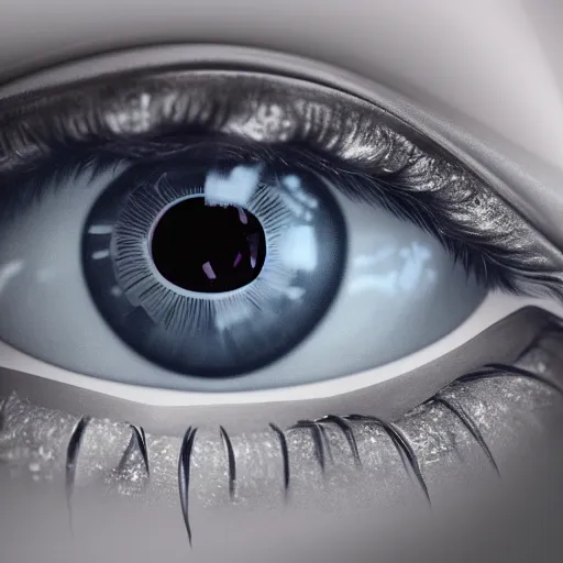 Prompt: a beautiful illustration of the eyes of the devil, 4 k detailed, crystal lighting, highly detailed, hyperrealistic, unreal engine