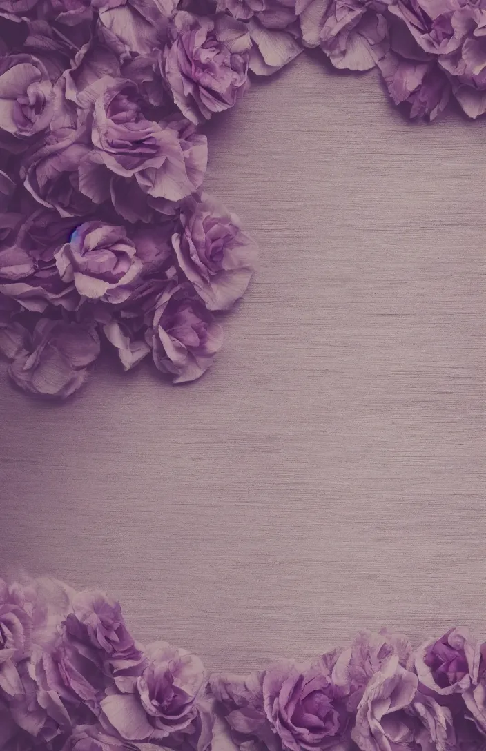 Prompt: clean cozy vintage background image, soft light - purple flowers on soft material, dreamy lighting, background, vintage, photorealistic, backdrop for obituary text