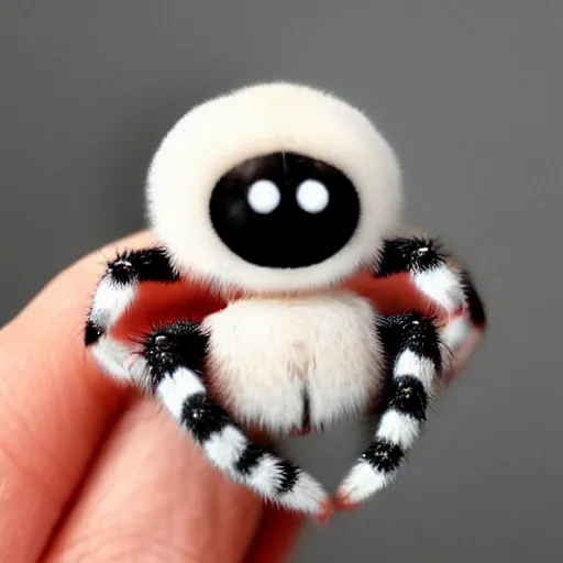 Prompt: cute and cuddly spider