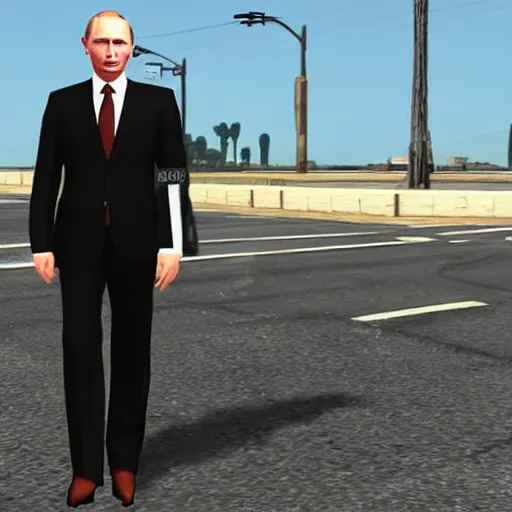 Image similar to Putin in GTA style