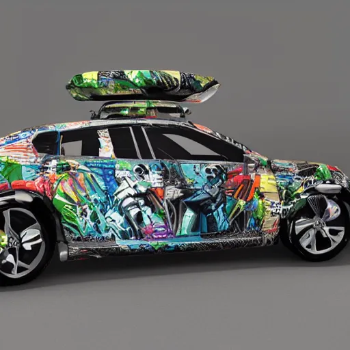 Prompt: khyzyl saleem car : medium size: on the coronation of napoleon: in oil liquid : 7, u, x, y, o graffiti big size forms: Kazimir Malevich big size forms : zaha hadid architecture big size forms: brutalist medium size forms: sci-fi futuristic setting: Ash Thorp car: ultra realistic phtotography, keyshot, unreal engine 5, high reflections oil, liquid high glossy, high specularity, ultra detailed, 4k, 8k, 16k