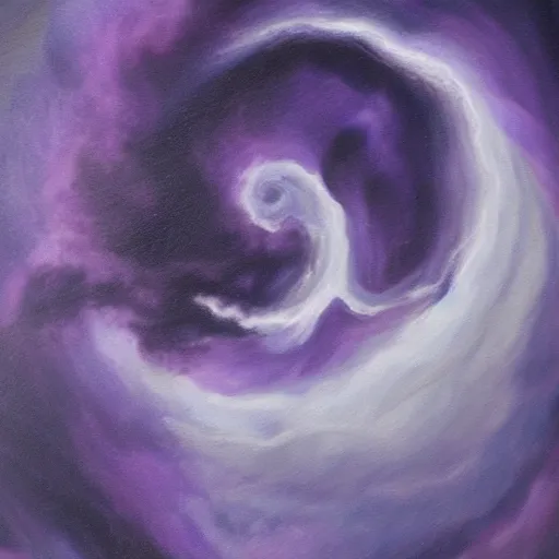 Prompt: a painting of a purple tornado in the style of leonardo da vinci