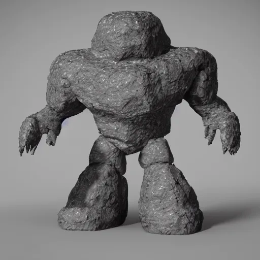 Image similar to snow golem - 3 d render - blender render - long horns - front view