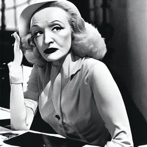 Prompt: Marlene Dietrich in Witness for the Prosecution (1957).