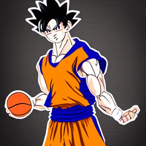 Image similar to basketballer goku