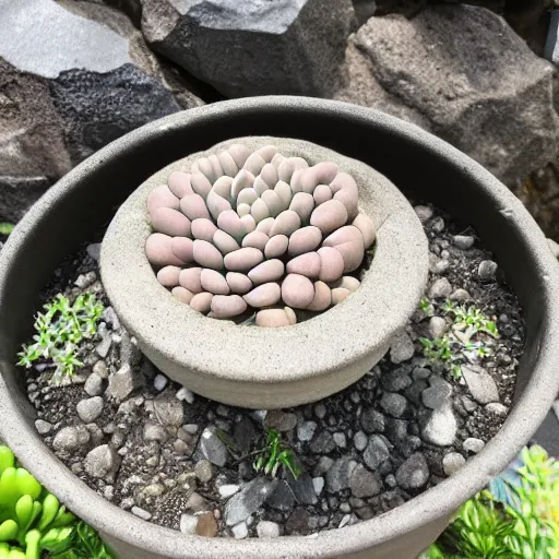 Image similar to a rare Lithops in a pot