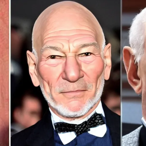 Image similar to patrick stewart mixed with ian mckellen