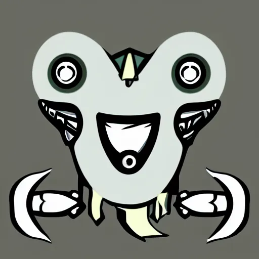 Image similar to black squid, cartoon icon