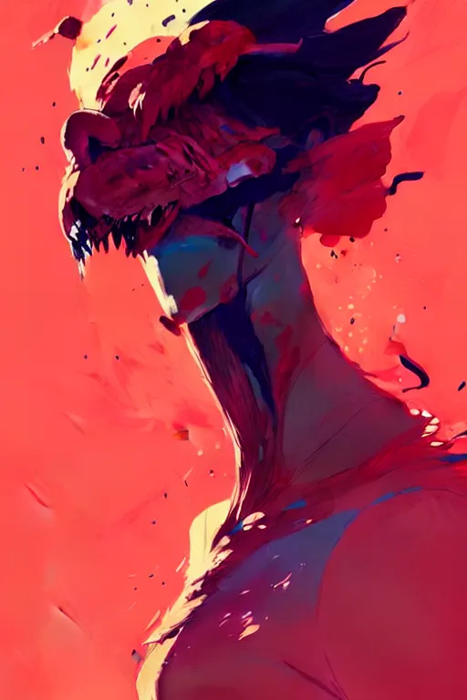 Image similar to a ultra detailed beautiful panting of a stylish monster, by conrad roset, greg rutkowski and makoto shinkai, trending on artstation