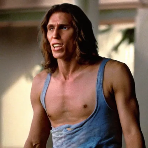 Image similar to Live Action Still of Jerma in Fast Times at Ridgemont High, real life, hyperrealistic, ultra realistic, realistic, highly detailed, epic, HD quality, 8k resolution, body and headshot, film still